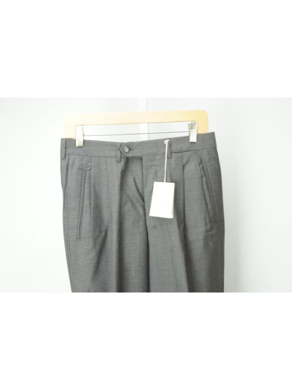 Corneliani Evolution Gray 100% Wool Dress Pants Sz 46R EU BRAND NEW
